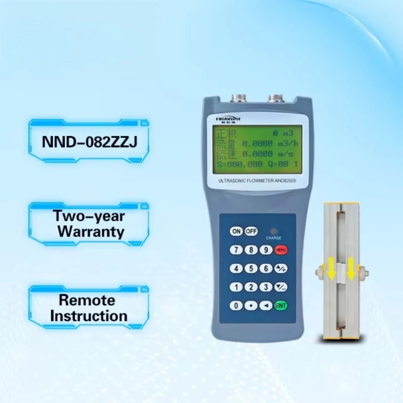 

Hot Sale Portable Handheld Ultrasonic Flow Meter Handheld Host with Middle Bracket (DN50-DN700)