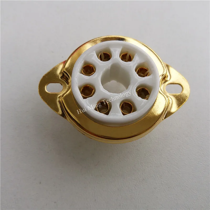 أنبوب سيراميك المقبس 8Mpc1 8Mpc1-G مقعد كبير أنبوب المقابس 8 دبوس مكبر للصوت أنبوب حامل القدم الفضة ل KT88 EL34 274B 6SN7 6V6