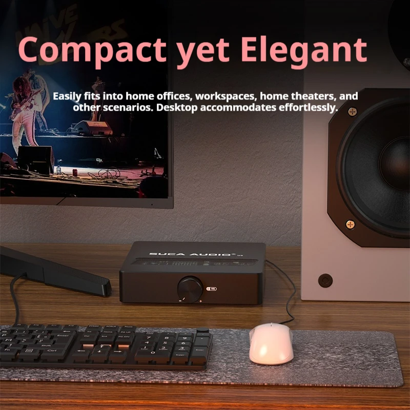 เครื่องขยายเสียง Suca Audio U9 บางเฉียบ คุณภาพเสียงสูง HiFi เสียงคมชัด กำลังขับสูง 300 วัตต์ สำหรับใช้ในบ้าน