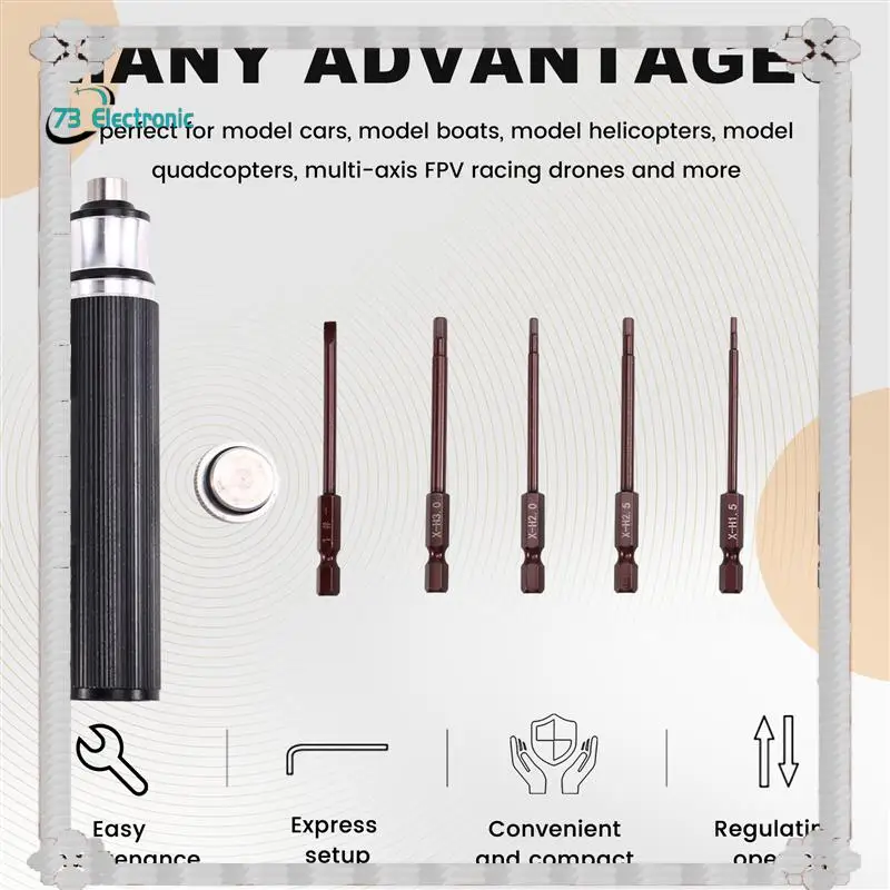

24-Hour Delivery 6-In-1 Hex Screwdriver 1.5/2.0/2.5/3.0Mm Repair Tool Kit Set For RC Helicopter Airplane Drone Aircraft RC Cars