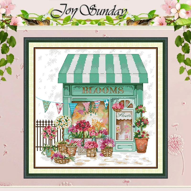 

Florists Patterns Counted Cross Stitch Set DIY Handmade 11CT 14CT 16CT Stamped DMC Cross-stitch Kit Embroidery Needlework Crafts