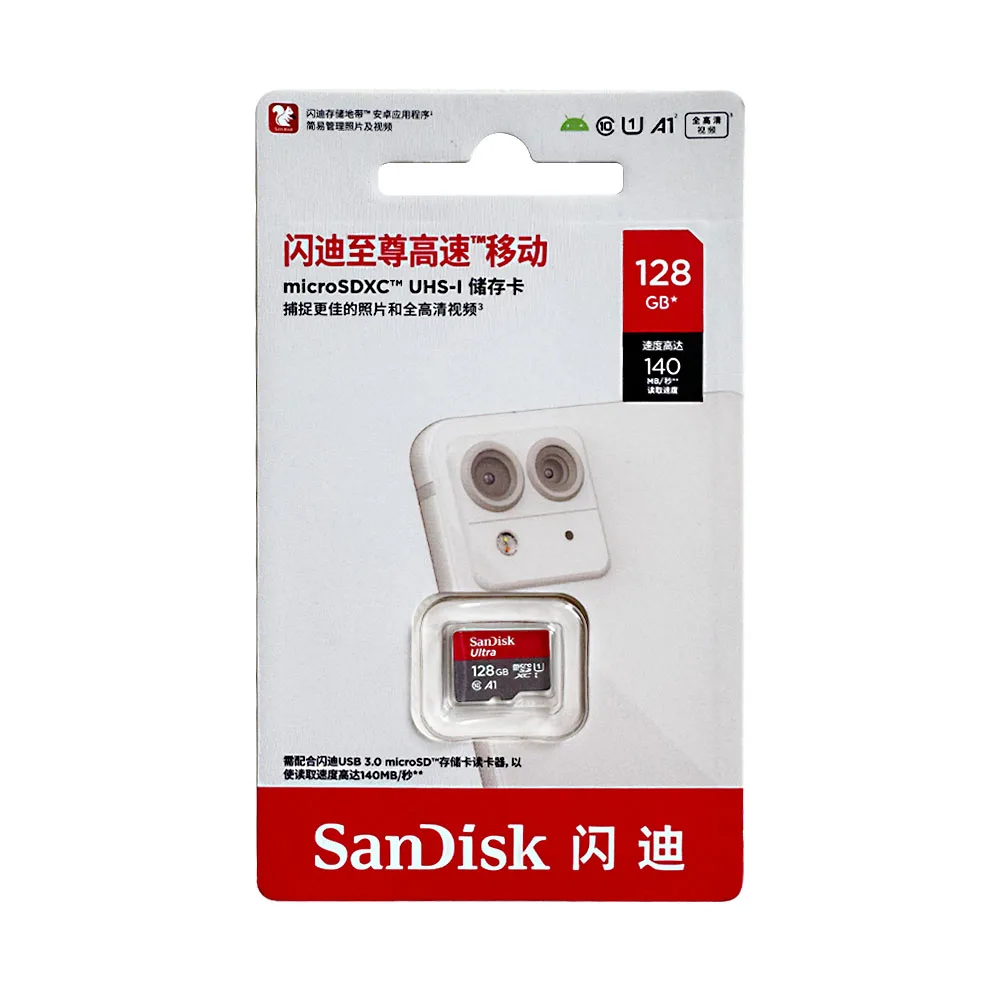 SanDisk 마이크로 SD 메모리 카드 클래스 10, 울트라 A1 SDHC/SDXC UHS-I, 120 MB/s-150 MB/s TF 카드, 64GB, 32GB, 128GB, 512GB, 256GB