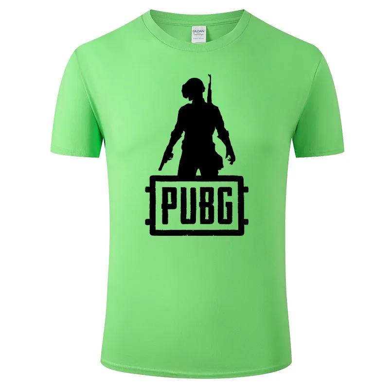 PUBG New Trendy Men\'s Summer Short sleeved T-shirt Made of Pure Cotton Round Neck, Simple and Comfortable, Versatile H20