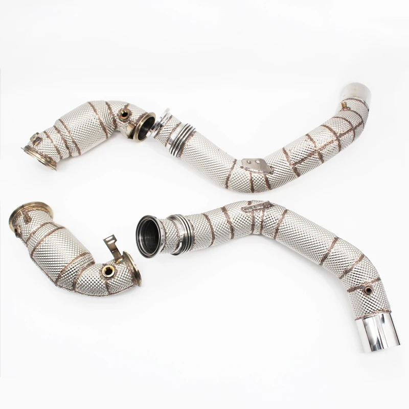 

Exhaust Downpipe For BMW X5/X5M 4.4TT V8 2019-2023 Stainless Steel High flow catted downpipe with catalyst