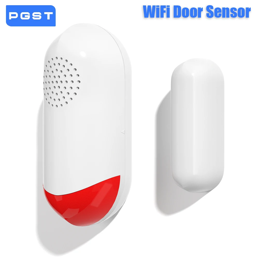 PGST 2.4G WiFi 투야 자기 감지 도어 센서 알람 홈 보안 시스템 스마트 홈 라이프 알람 시스템 보안 보호