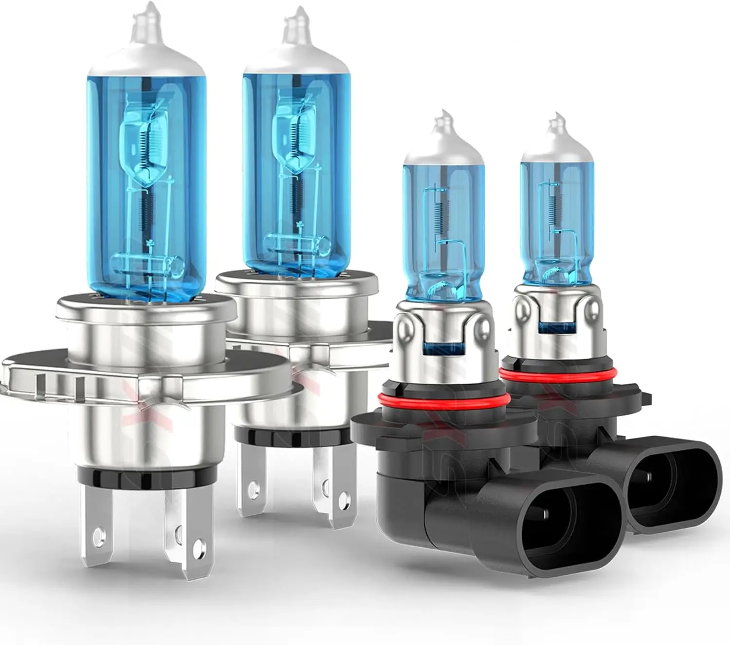 

Halogen Headlight Bulbs Compatible for Toyota Sequoia 2001-2007, 9003/H4 High Low Beam + 9006 Fog Light, 6000K White, 300%