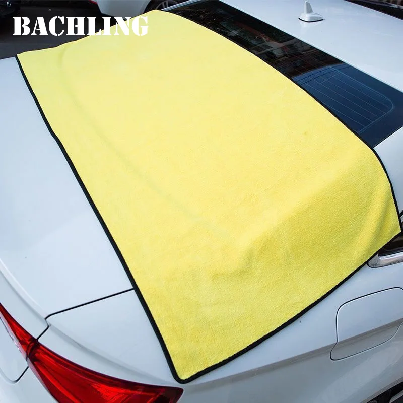 60*130/160cm Car Wash Towel Microfiber High Water Absorption Cleaning Towels Thickened Soft Washing Drying Cloth Professional