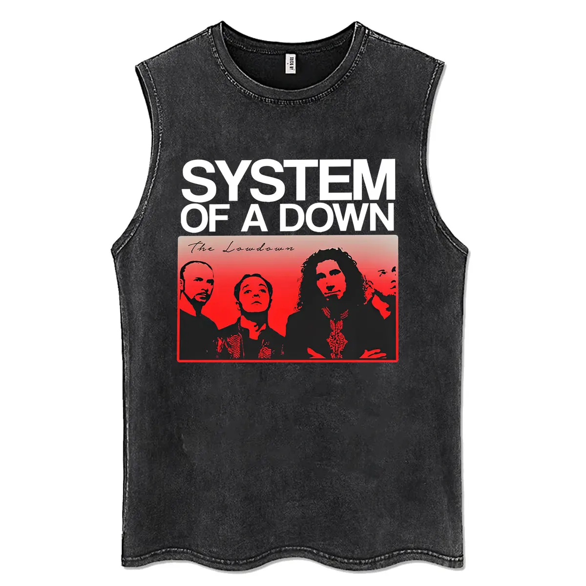 System of A Down Vintage Washed Tank Tops Men's Women Rock Alternative Metal Sleeveless Vests T-shirt Male Oversized T Shirts — купить у AliExpress WW