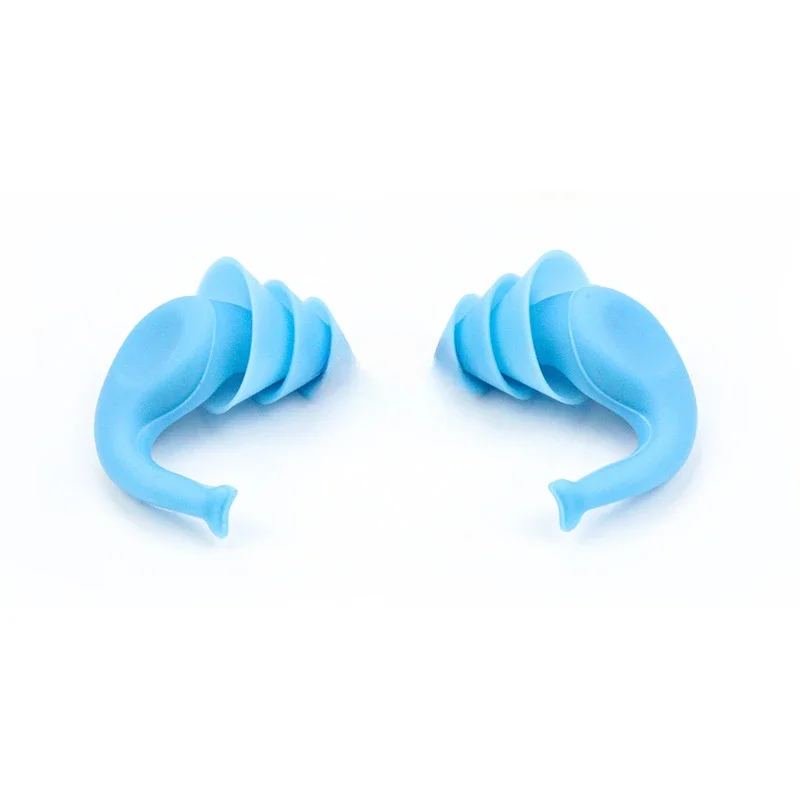 سدادات أذن عازلة للصوت لتقليل الضوضاء من السيليكون مكونة من ثلاث طبقات، سدادات أذن للسباحة مقاومة للماء #3