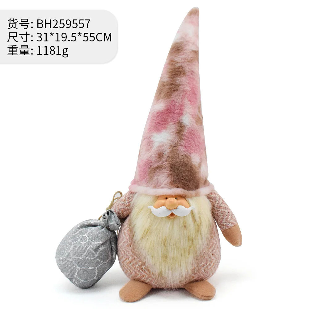 Gnomi di Natale Bambole di peluche Decorazioni natalizie per regali per feste a casa Ornamenti artigianali in stoffa fatti a mano