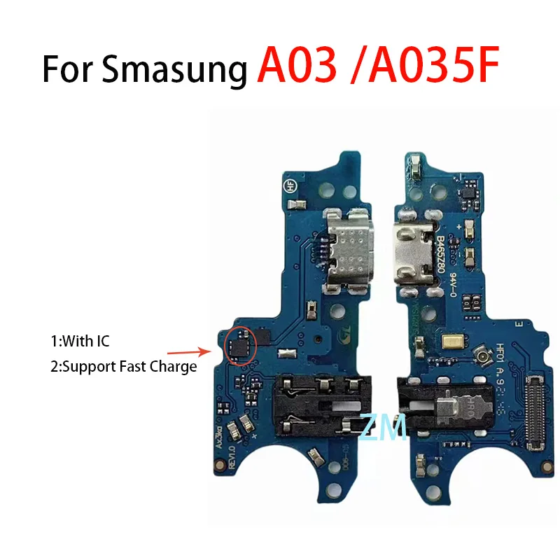 Charger Board PCB Flex For Samsung A03 A035F A035U A03 Core A032F A13 A135F A136B USB Port Connector Dock Charging Ribbon Cable