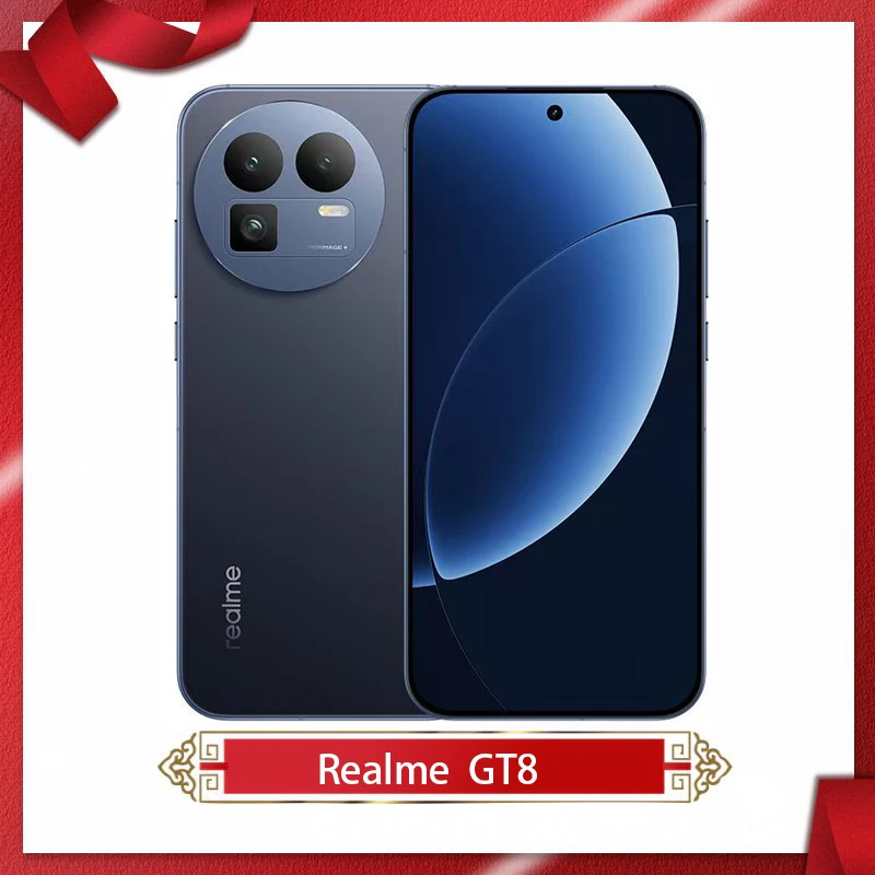 كاميرا Google Play غير مقفلة Realme GT8 5G Snapdragon8 Elite مقاس 6.79 بوصة AMOLED 50 ميجابكسل 7000 مللي أمبير في الساعة 100 وات شاحن عشاء NFC OTA #2