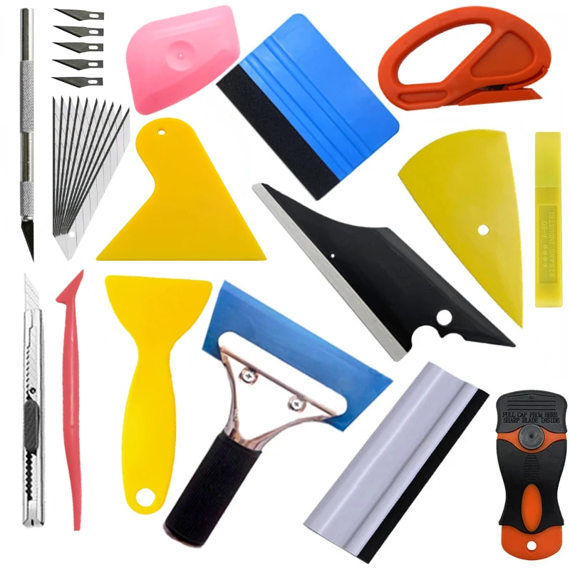 

Лидер продаж, автомобильные инструменты из углеродного волокна, виниловая пленка для обертывания, наклейка для обертывания автомобильных окон, тонировка, фольга, магнитная палочка, скребок, инструмент для бритвы