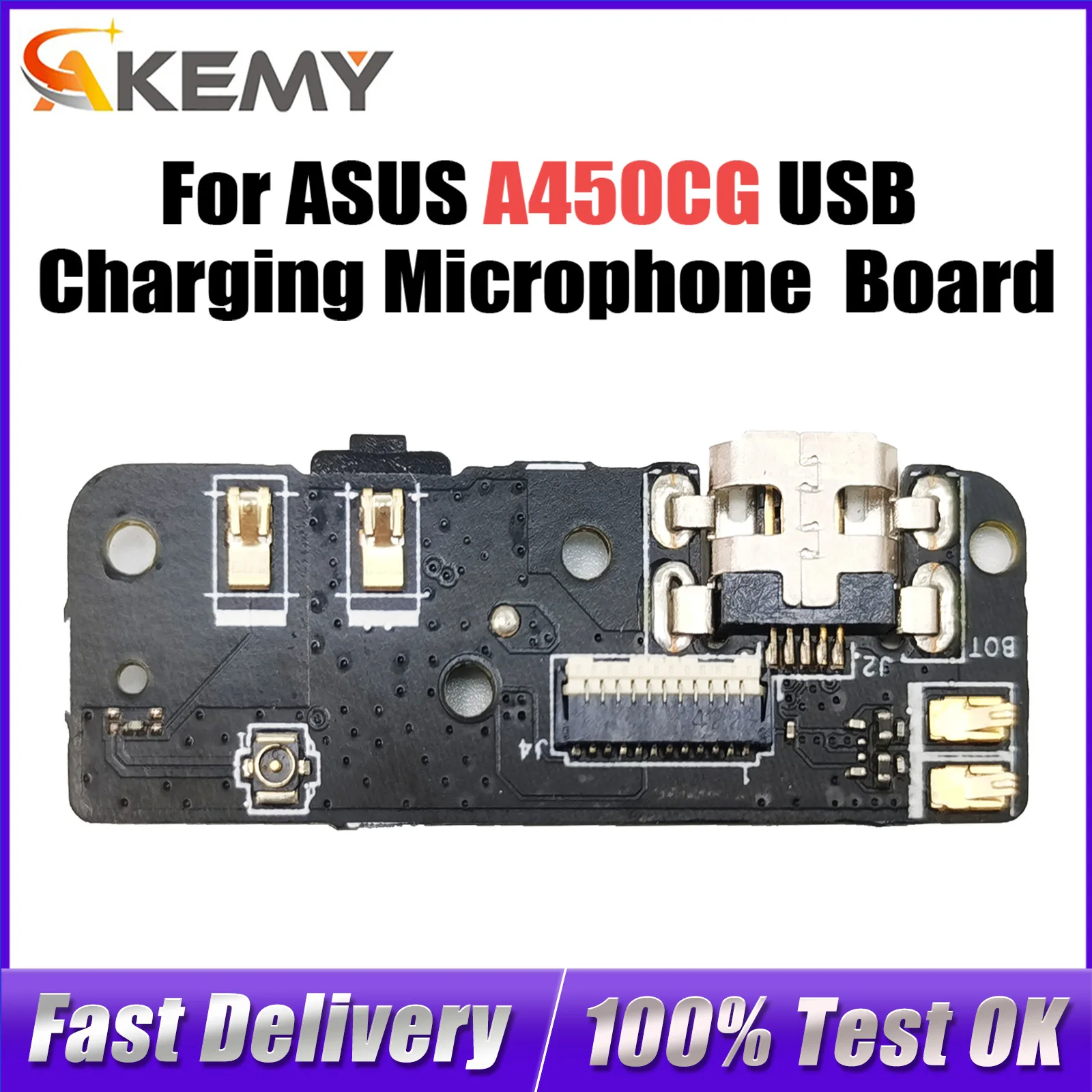 

For Asus Zenfone 4 Genuine USB Charging Microphone PCB Connector Port Jack Board A450CG 4.5inch