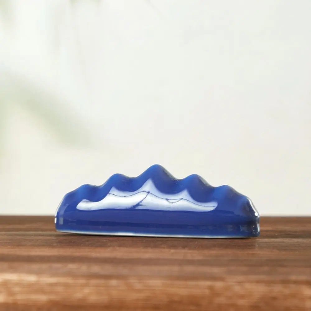 Exquisite Porcelain Brush Rest Five Peak Pen Holder Classical Stationery Desk Ornament Artistic Gift For Calligraphy
