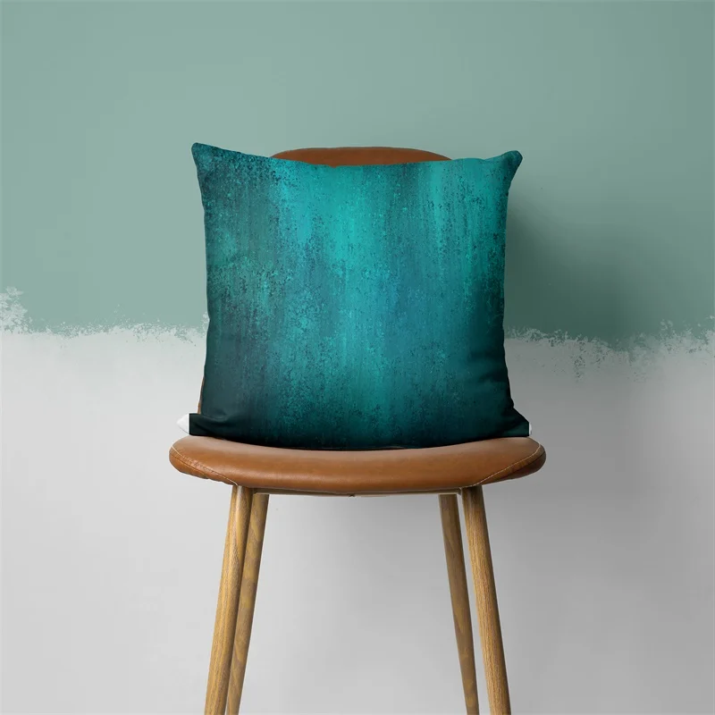 Cushion Covers Sofa Pillowcases Bedroom Home Decor Leaves Feather Geometric Hearts Teal  Car Office