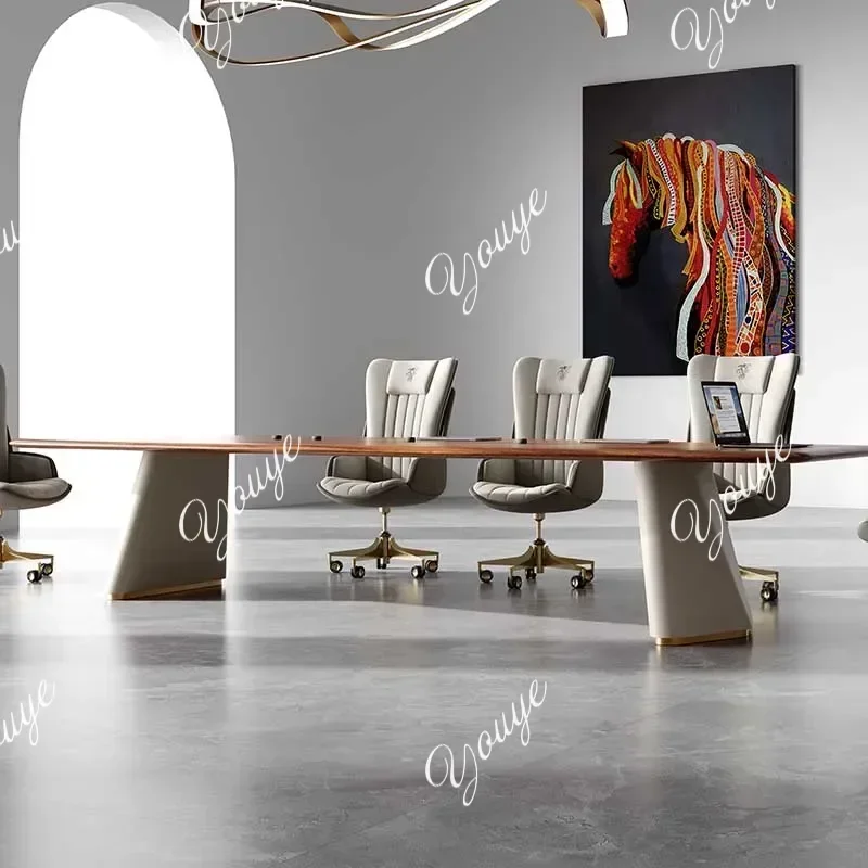 N49 J Modern Large Computer Table Office Luxury Wooden Coffee Desk Computer Table Gaming Home Writing Escritorio Oficina Furnitu