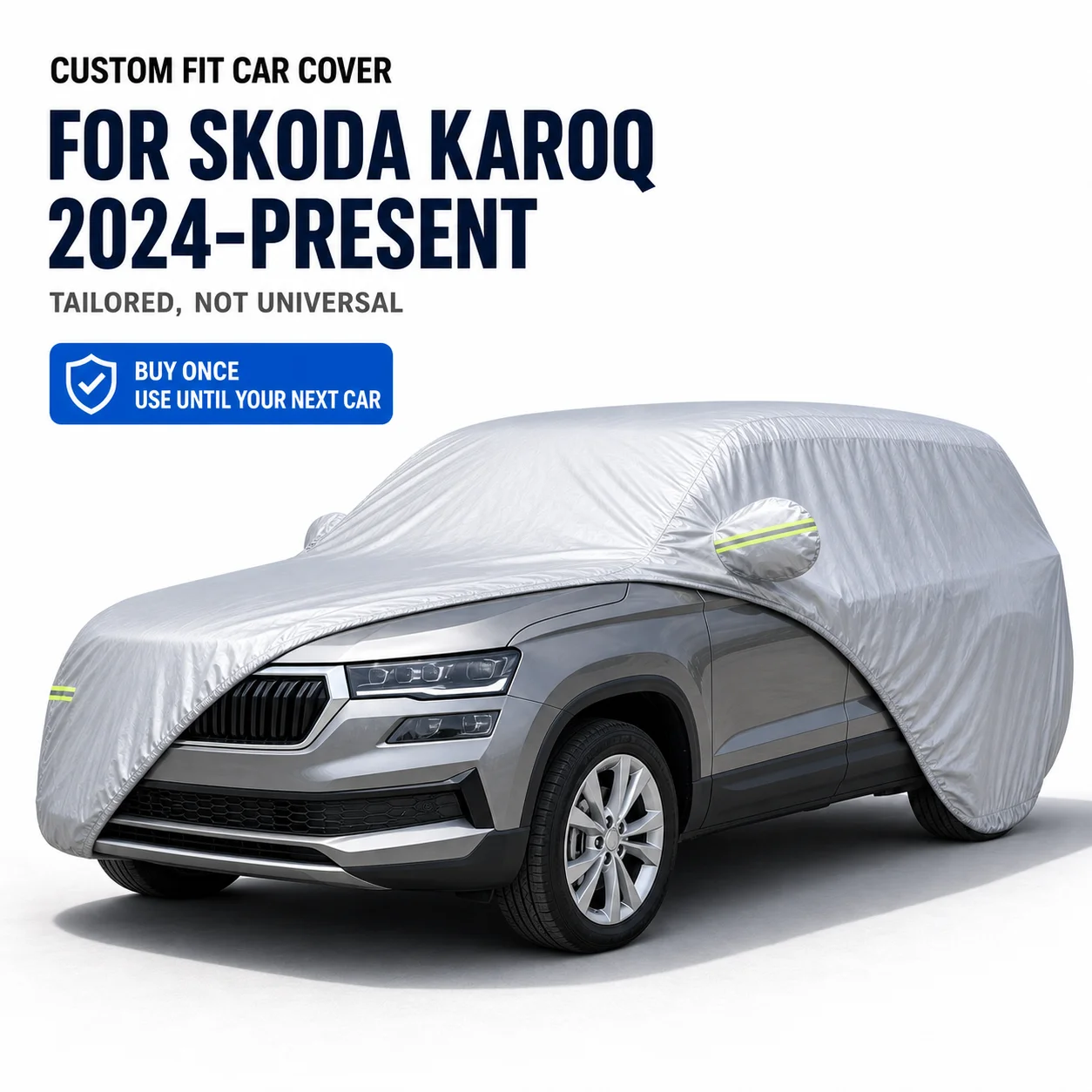 For Skoda Karoq 2024-Present Exterior Car Cover Custom Fit Car Sun Protector Waterproof Dustproof Car Outdoor Protection
