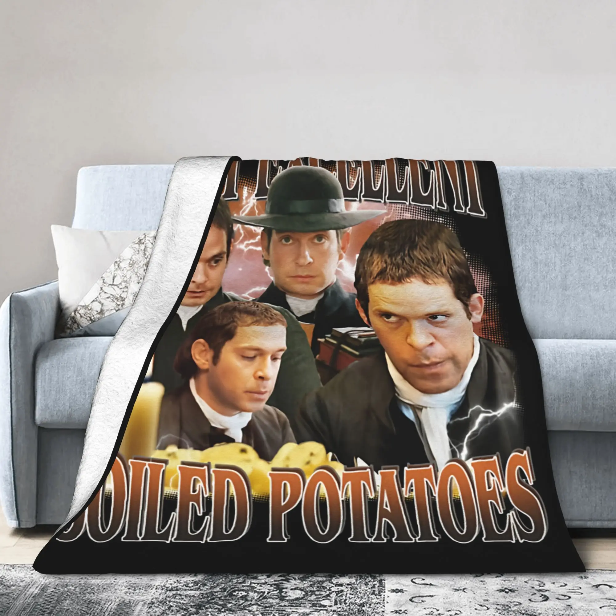 What Excellent Boiled Potatoes Pride and Prejudice Mr Collins Blankets Flannel Throw Blanket for Sofa Travel Plush Thin Quilt