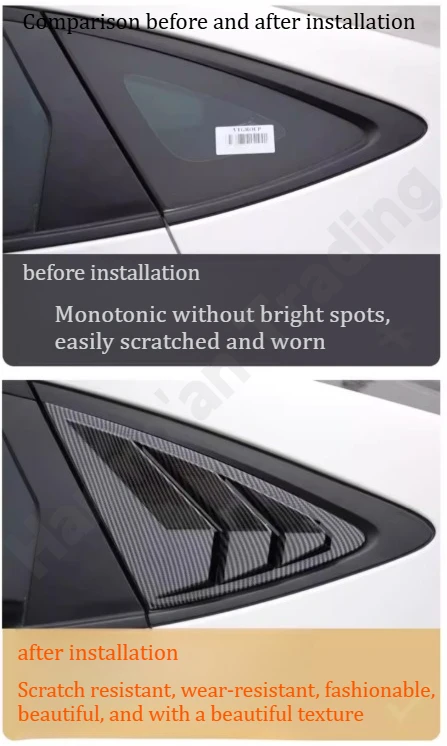 

for Buick Verano-Pro/GS 2022 2023 Rear window louver vent sticker/rearview mirror decorative cover/modification accessories