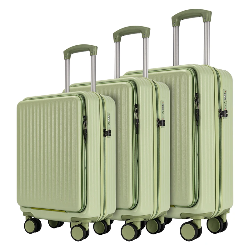 Wide-Trolley Fluctional equipaje Factory Price Travel Style Koffer Luggage Bag Sets Carry On Suitcase