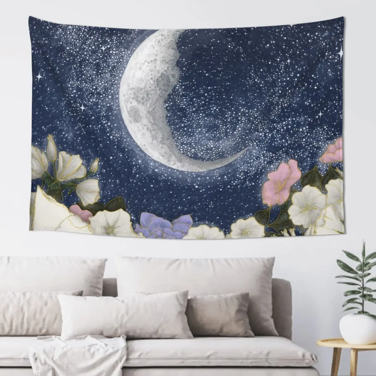 

Moonlight in the Garden Tapestry Aesthetic Room Decorations Room Design Cute Decor Room Decoration Accessories Tapestry