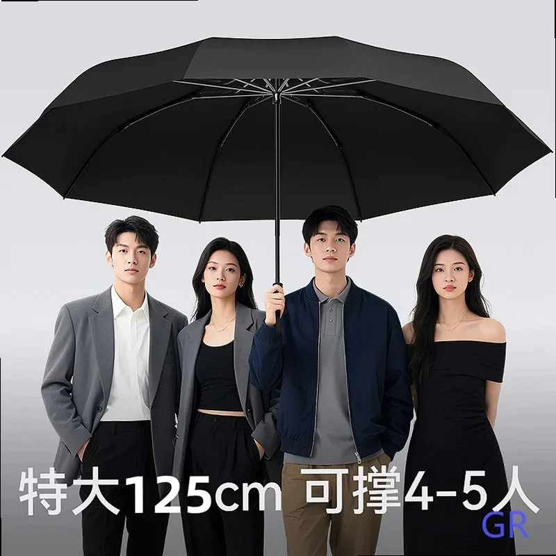 Upgraded Auto Open Close Oversize Windproof Umbrella for Men Women Rain Sun Protection