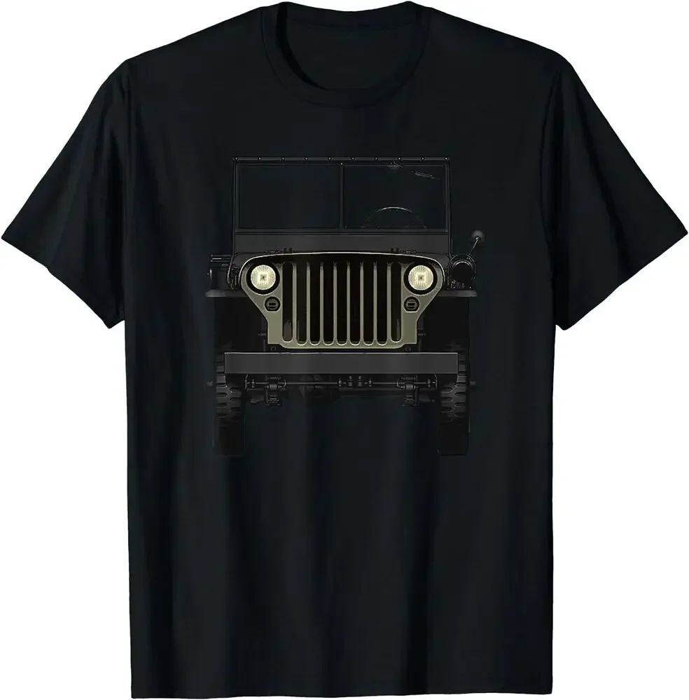 Willys MB Vintage Off Road Classic Vehicle WW2 T-Shirt  High Quality 100%Cotton Short Sleeve