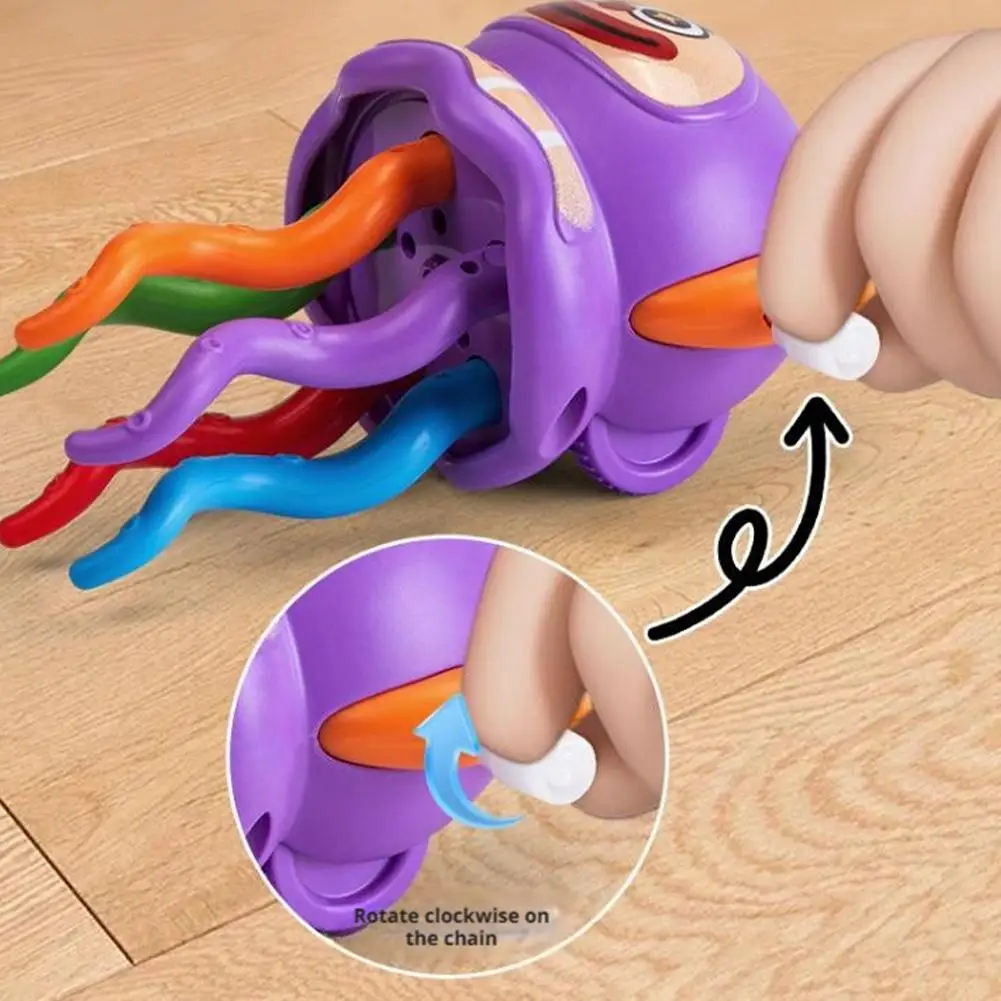 Wind Up Dancing Octopus Toy Clown Shape Crawling Dancing Toys Toddler Development Gift Kids Entertainment Gifts