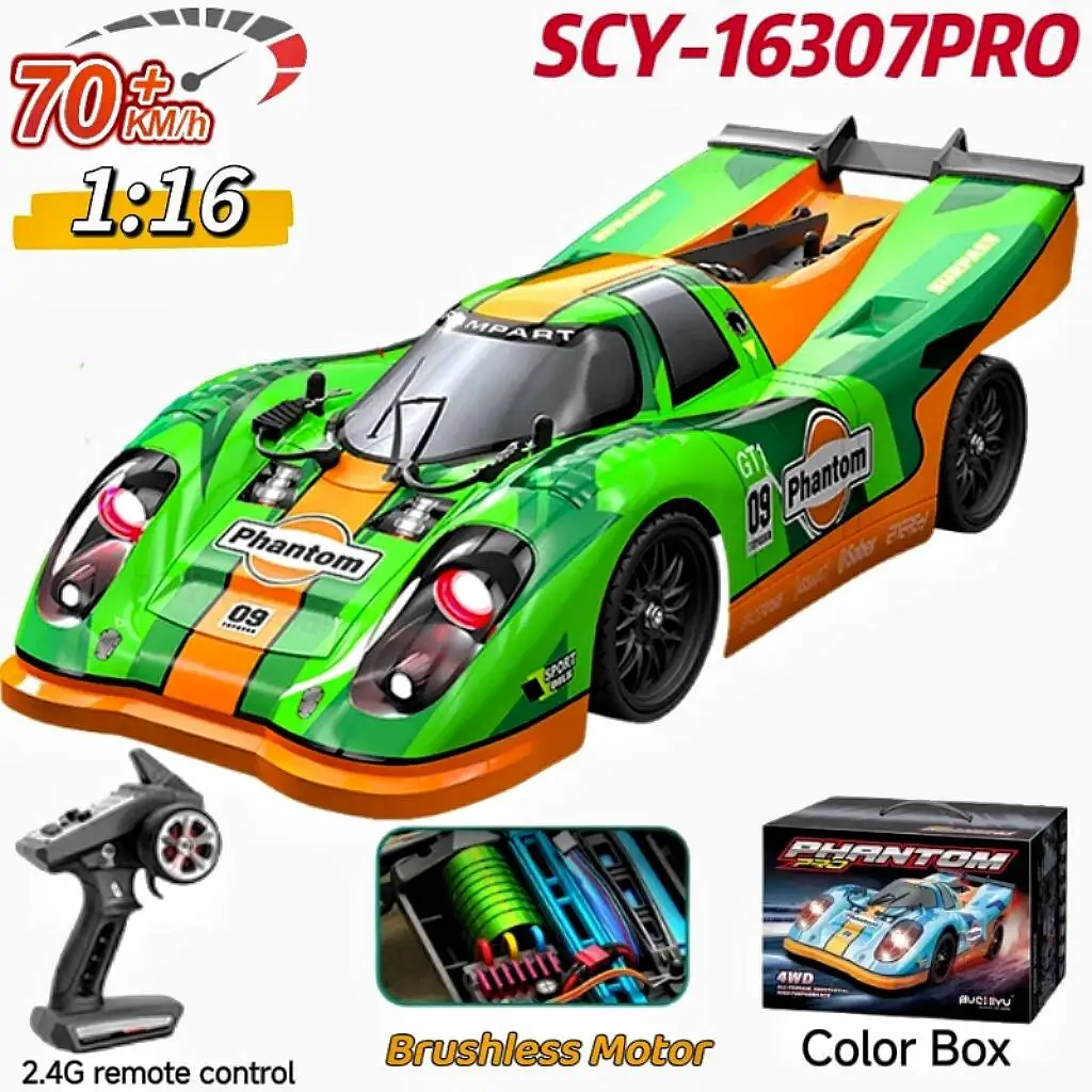 SCY16307PRO Brushless High Speed Remote Control Car Drifting Racing Car 1/16 Ratio 70KM/H Four Wheel Drive Remote Control Car