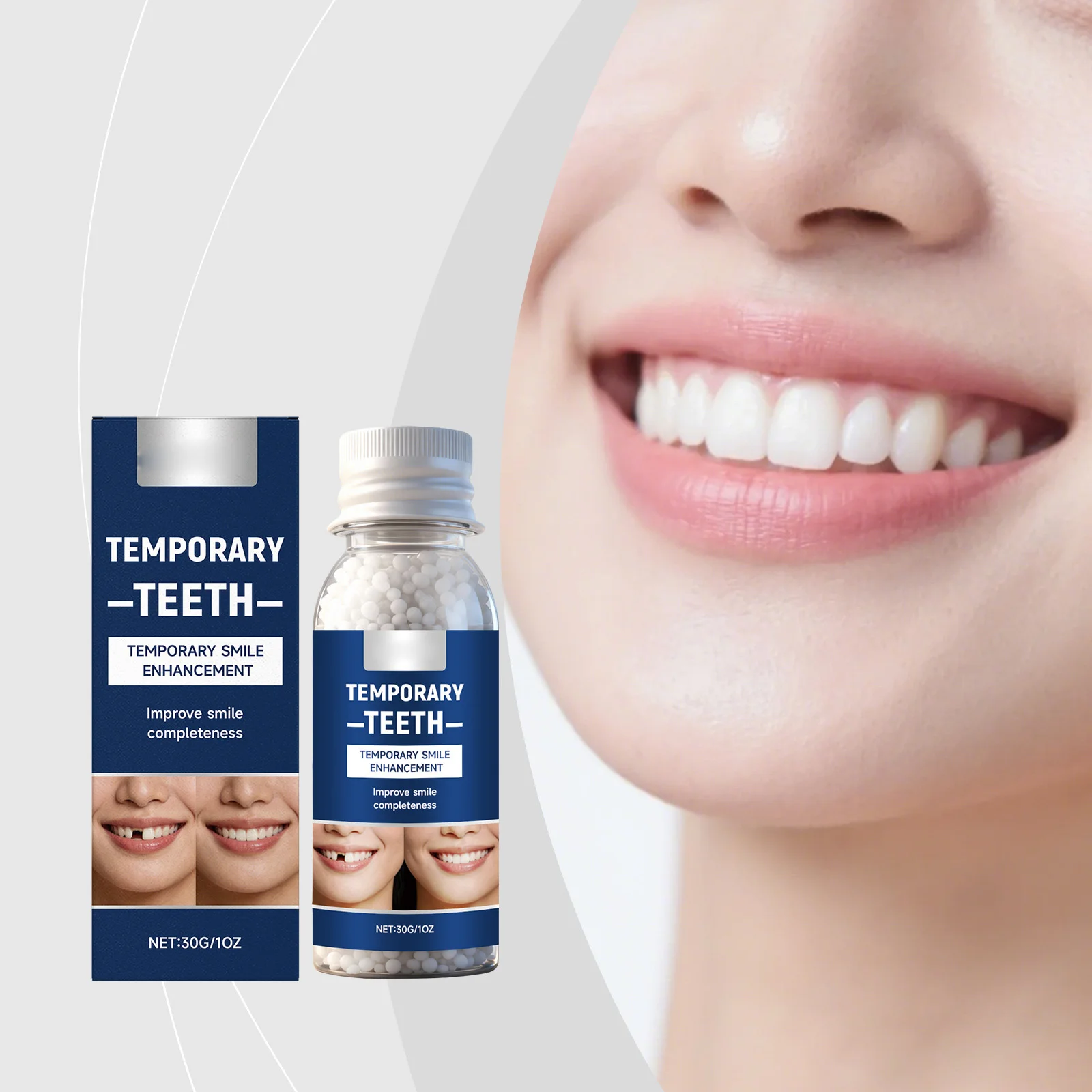 

Solid Gutta-percha Natural Appearance, Fits Beautifully and Enhances Teeth Convenient for Everyday Use Suitable for Men/Women