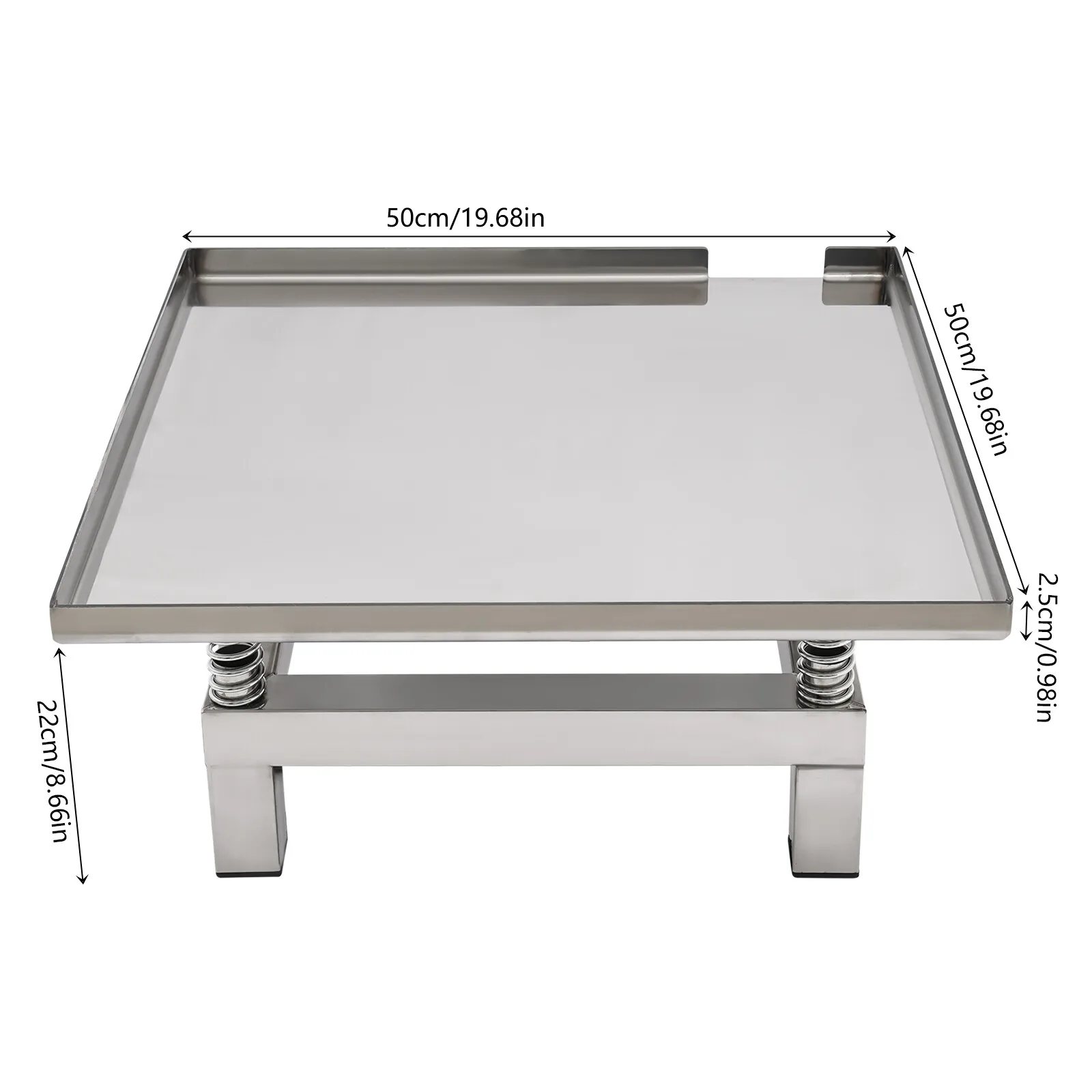 Небольшой вибрационный стол для бетона, 120 Вт, 19,69*19,69*8,66 дюйма, вибрационный испытательный стенд, компакторная платформа, 3000 об/мин