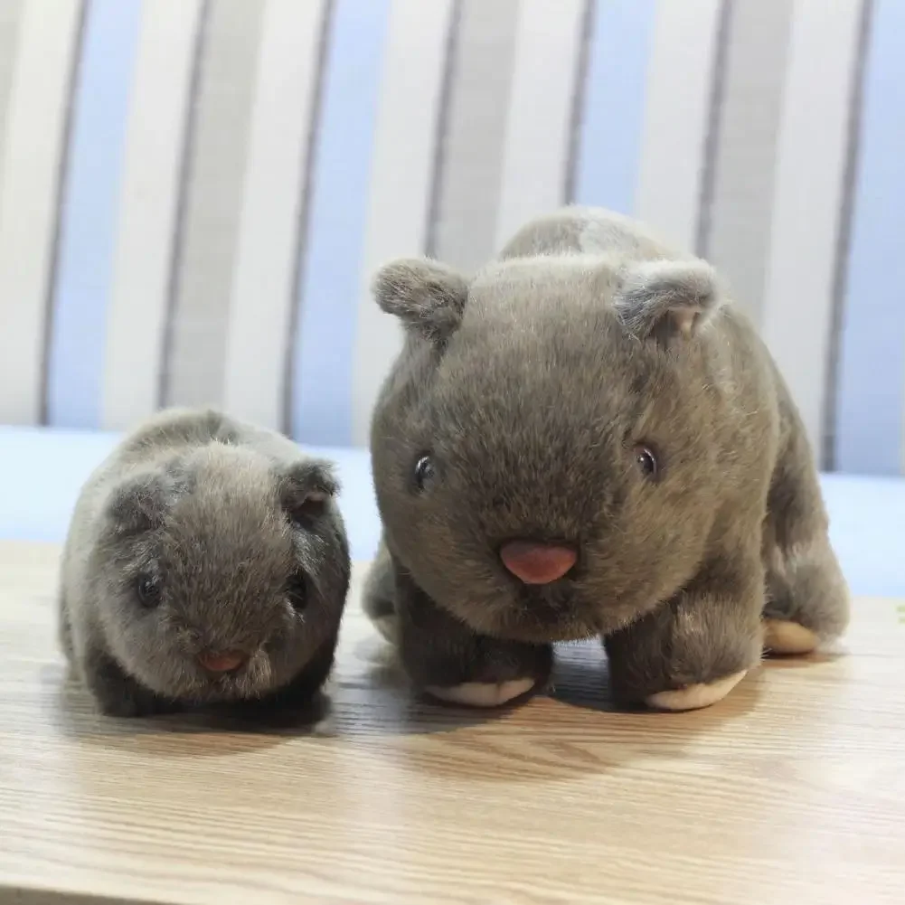 

Simulation Wombat Toy Practical Stuffed Simulation Wombat Toy Soft Stuffed Clear Lines Stuffed Guinea Pig Doll