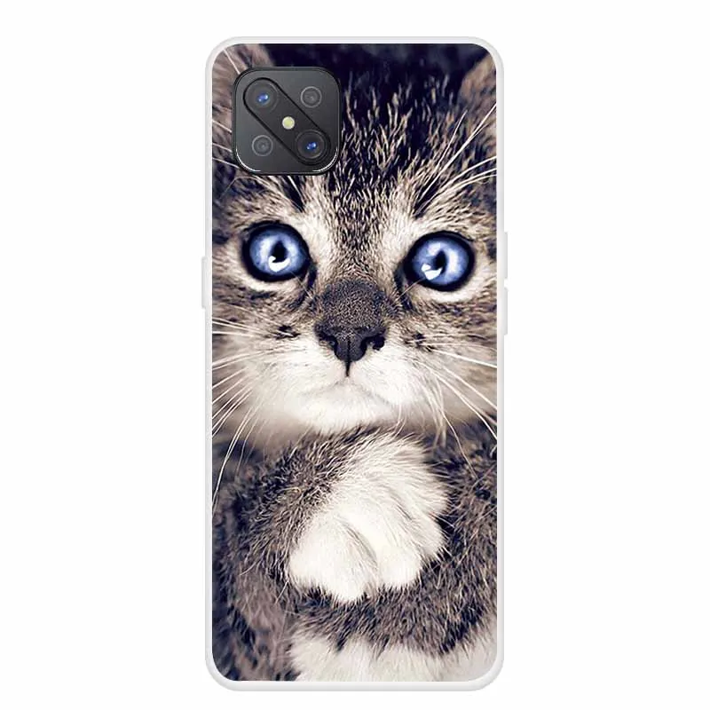For OPPO Reno 4Z 5G Case Reno4Z Bumper Silicone TPU Soft Phone Cover For OPPO Reno 4 Z 5G Cases Cartoon fundas Reno4 Z 5G Coque