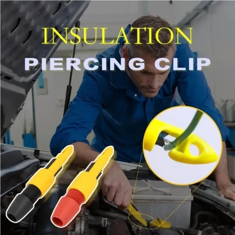 

2PCS Insulation Piercing Clip Circuit Repair Tools Non-breaking Detection of Car Electrical Puncture Needle barbed Wire