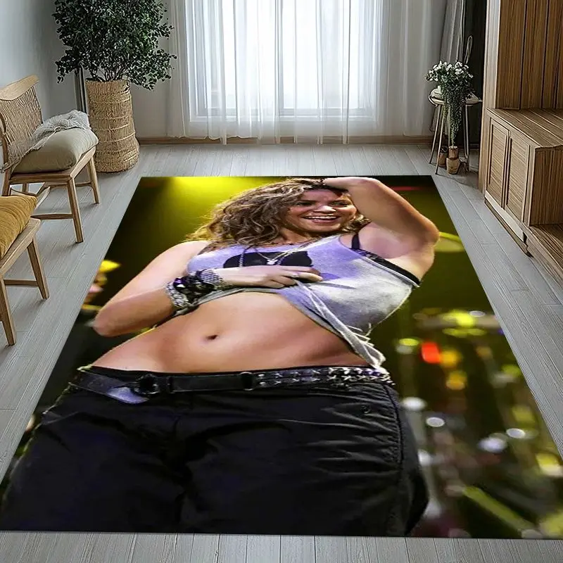 Latin Pop Queen Shakira Waka Waka Area Rug,Non-Slip Carpet Mat for Living Room Bedroom Playroom,Sofa Floor Rug,Home Decor Gift