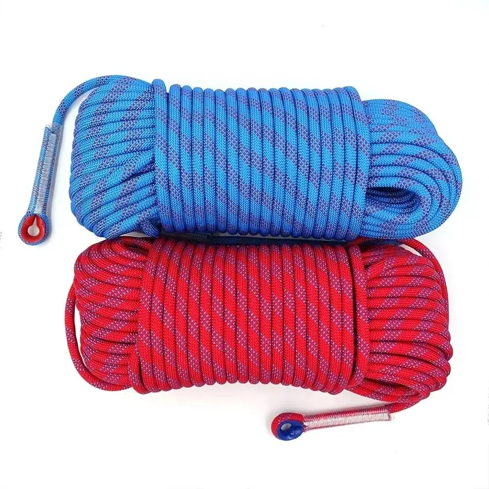 Equipment Thickened 12mm Safety Life Rope High Strength Paracord Static Rock Rope Safety Static Survival Rope Camping