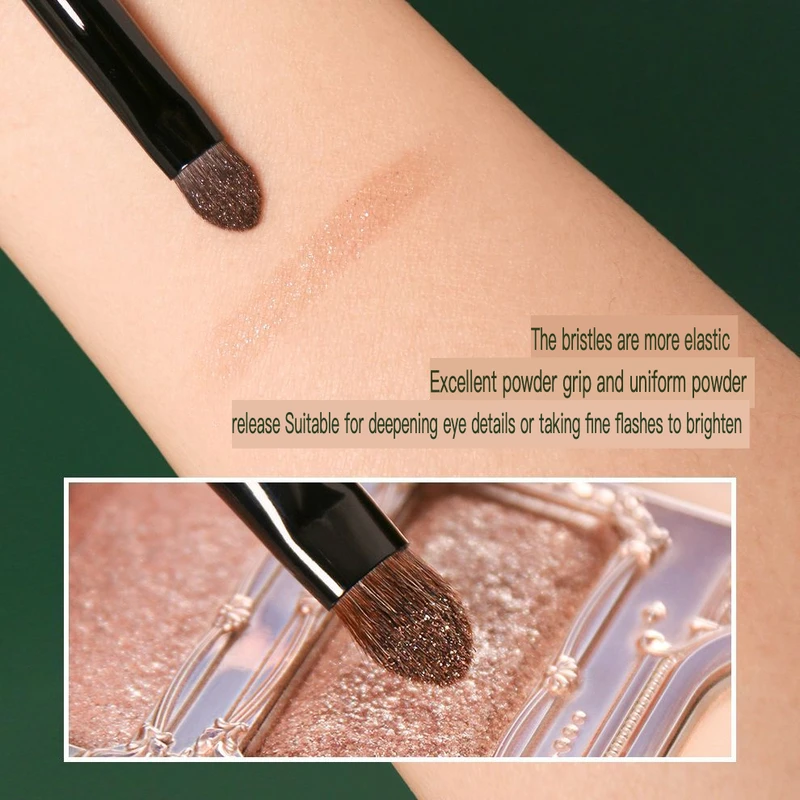 Reverse Age M66 Heart-Shaped Animal Hair Detail Ultra Soft Beginner Single Eyeshadow Makeup Brush
