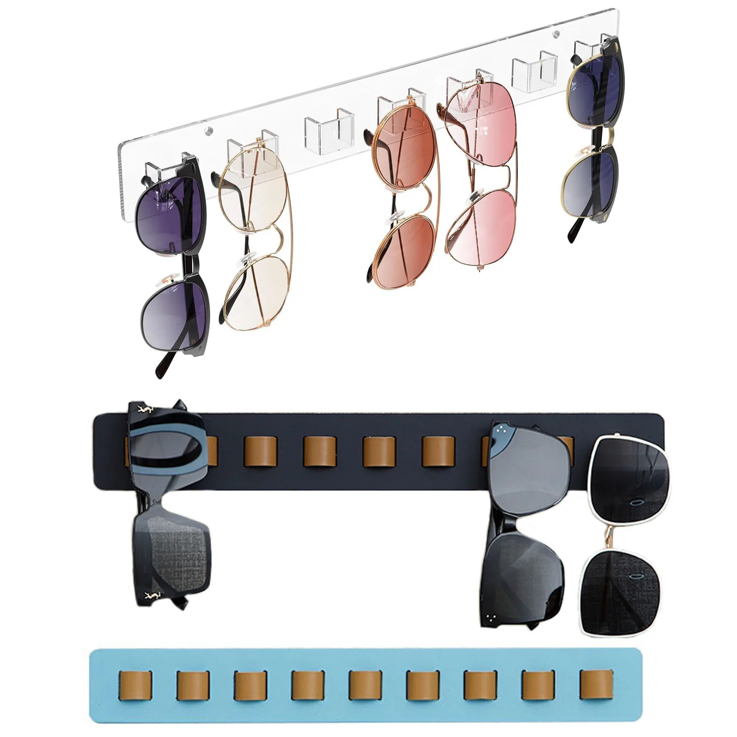 

Eyeglass Storage Rack Wooden Wall Mounted Sunglass Display Stand Glasses Display Holder