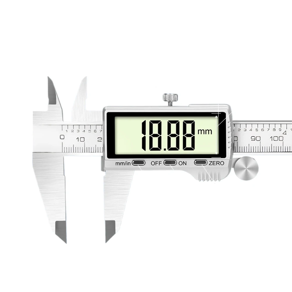 All-Metal 150mm Digital Caliper, Stainless Steel HD Full-Screen Display Measuring Tool Vernier Caliper