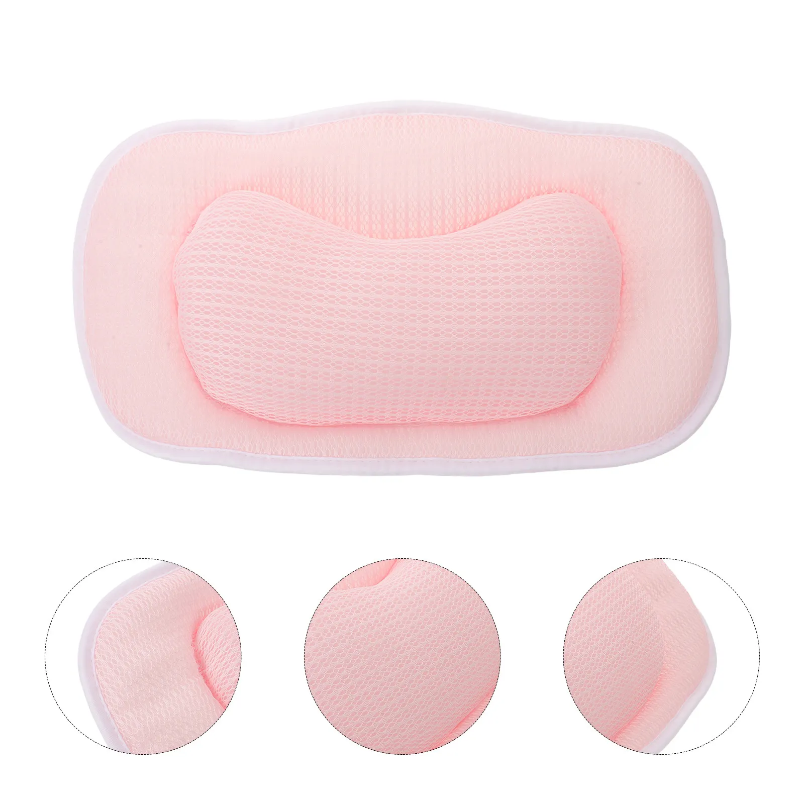 

Мягкая дышащая подушка для ванной с присосками, подголовник для ванны, нескользящие аксессуары для расслабляющих ванн