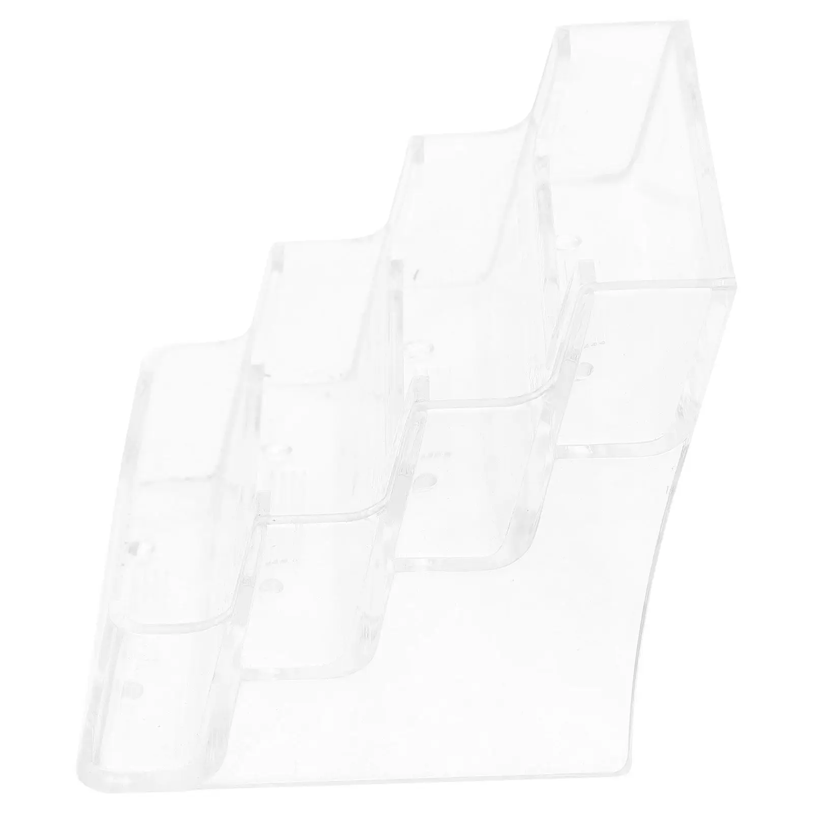 Card Holder Desktop Stand Thickened Non-Slip Base Large Capacity Acrylic Office Organizer Name Card Display