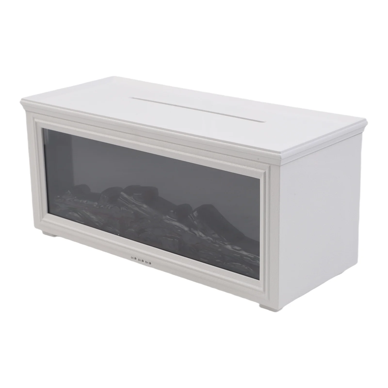 Simulation 3D Fireplace Flame Aroma Diffuser with Remote Control Timer Function for Home Humidifier and Color Lights