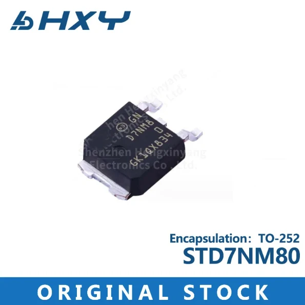 5PCS     STD7NM80 Silkscreen D7NM80 FET TO-252 package 7A800V