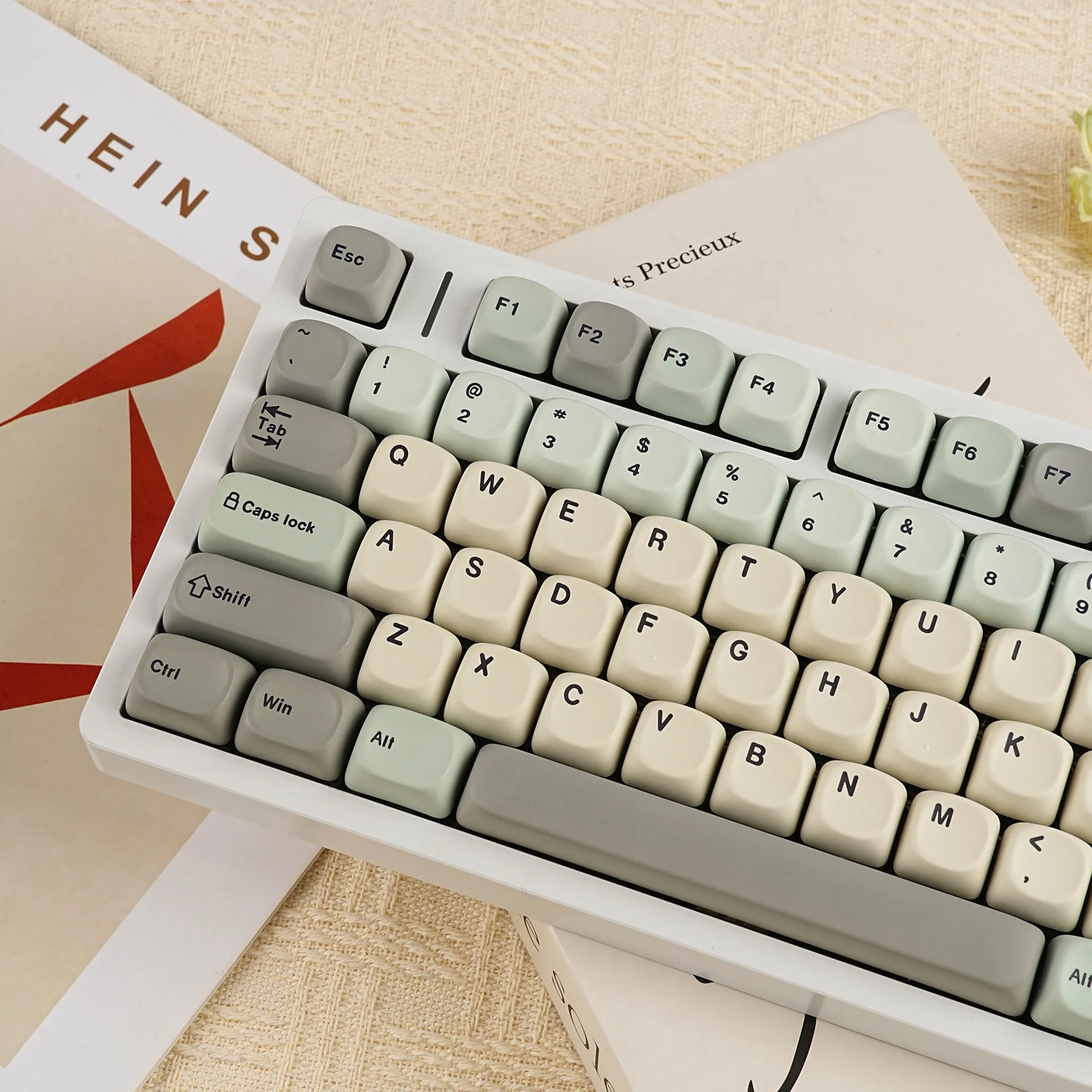 

MOA Profile PBT Mechanical Keyboard Keycaps Russian Spanish French German Abnt2 Korean UK Arabic Japanese ISO Enter 7U Keycap