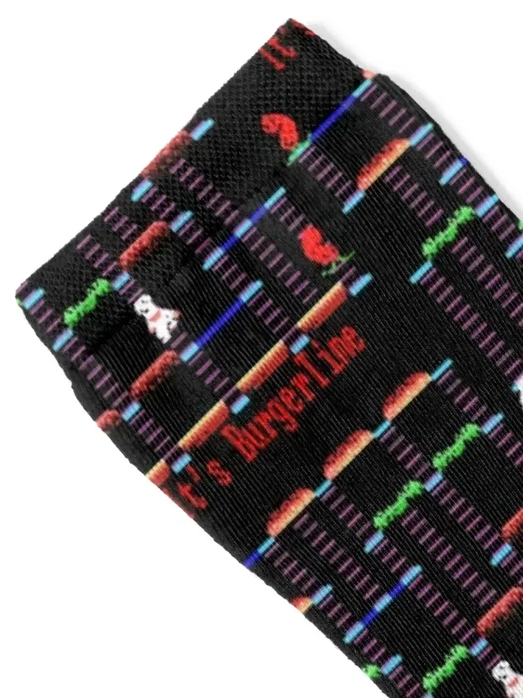 BúrgérTìmé Retro Game Socks short tennis christmas gifts gym Socks For Girls Men's