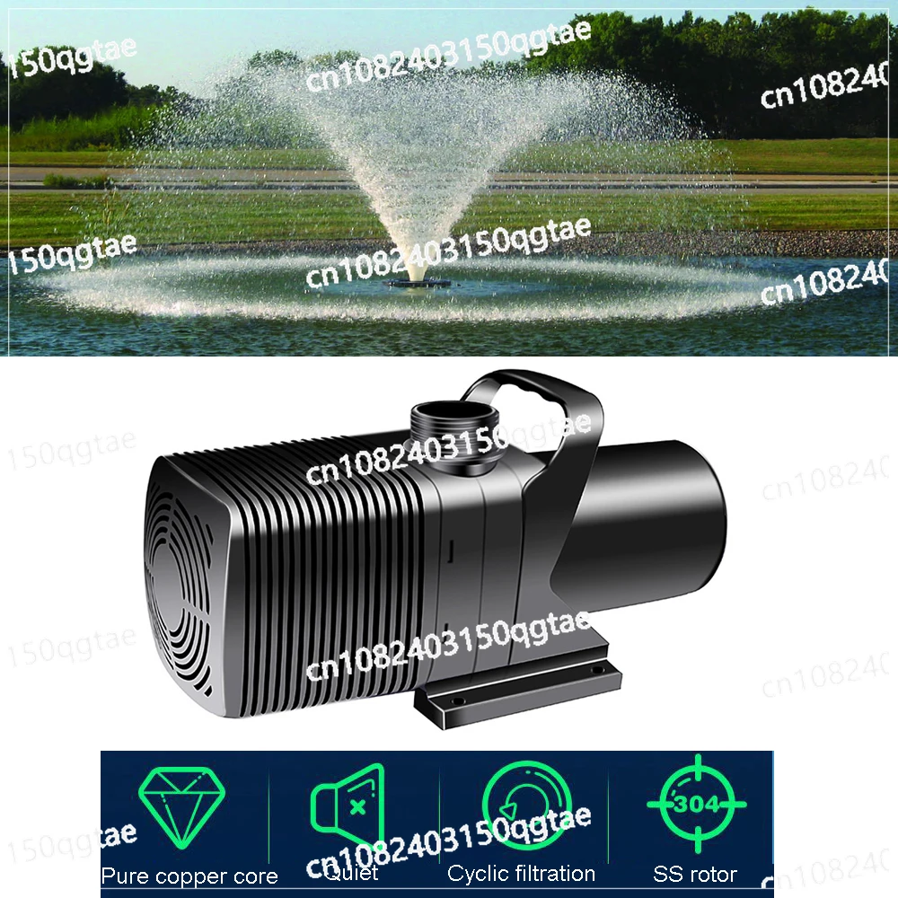 

Fish Pond Submersible Pump Circulating Filter Pump 6000-16000l/h High-flow Amphibious Pumps for Fish Tank Pond Fountain