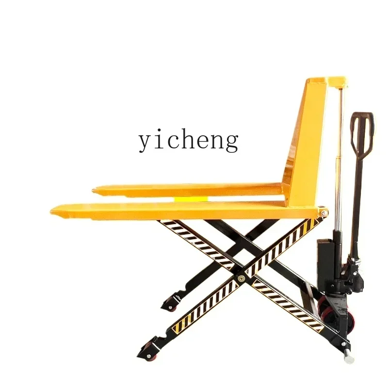 

hand electric high lift truck 1 ton hydraulic scissor 1.5 ton lift truck