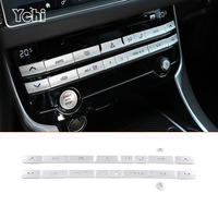 For Jaguar XE XEL XF XFL F-PACE 2015-2020 Car Central Control Air Conditioner Button Cover Trim Sticker Car Interior Accessorie