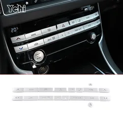 For Jaguar XE XEL XF XFL F-PACE 2015-2020 Car Central Control Air Conditioner Button Cover Trim Sticker Car Interior Accessorie